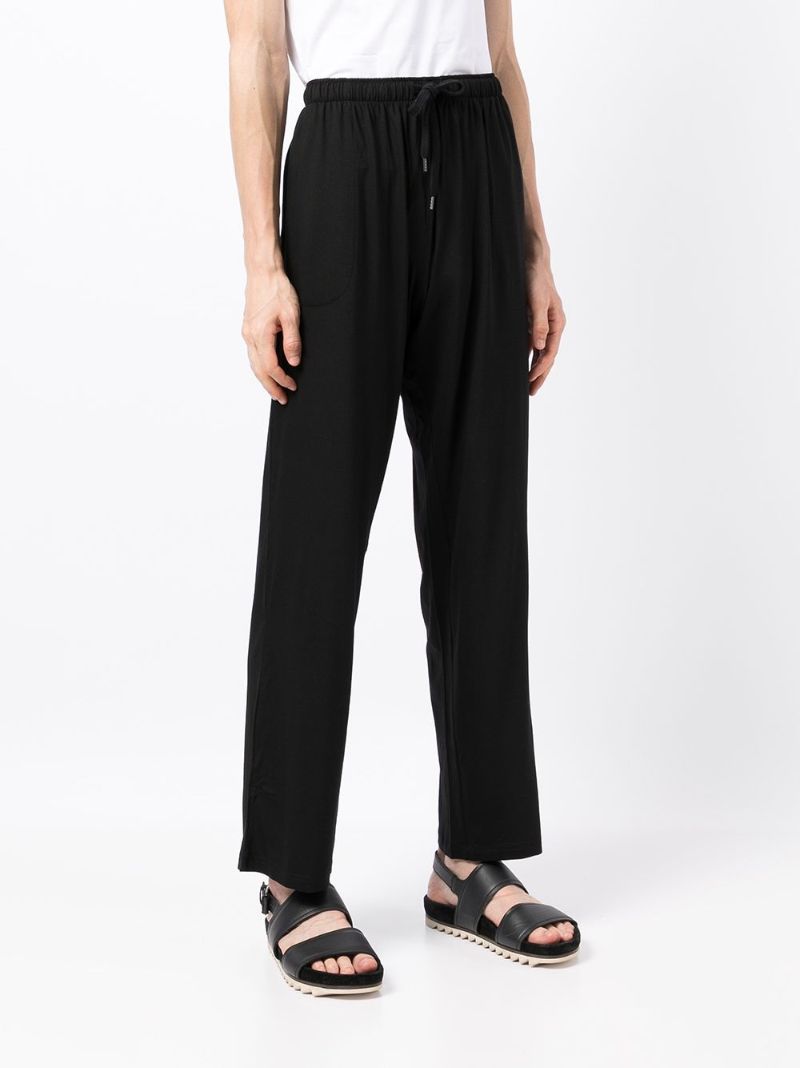 Black Drawstring Track Pants