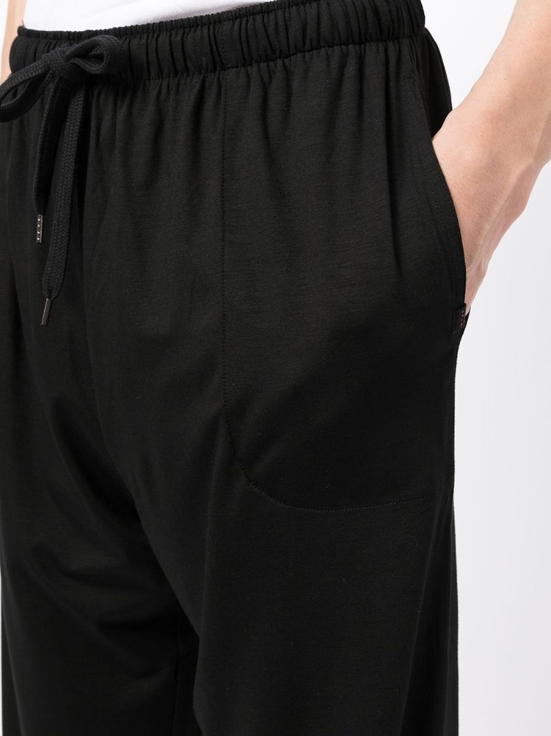 Black Drawstring Track Pants