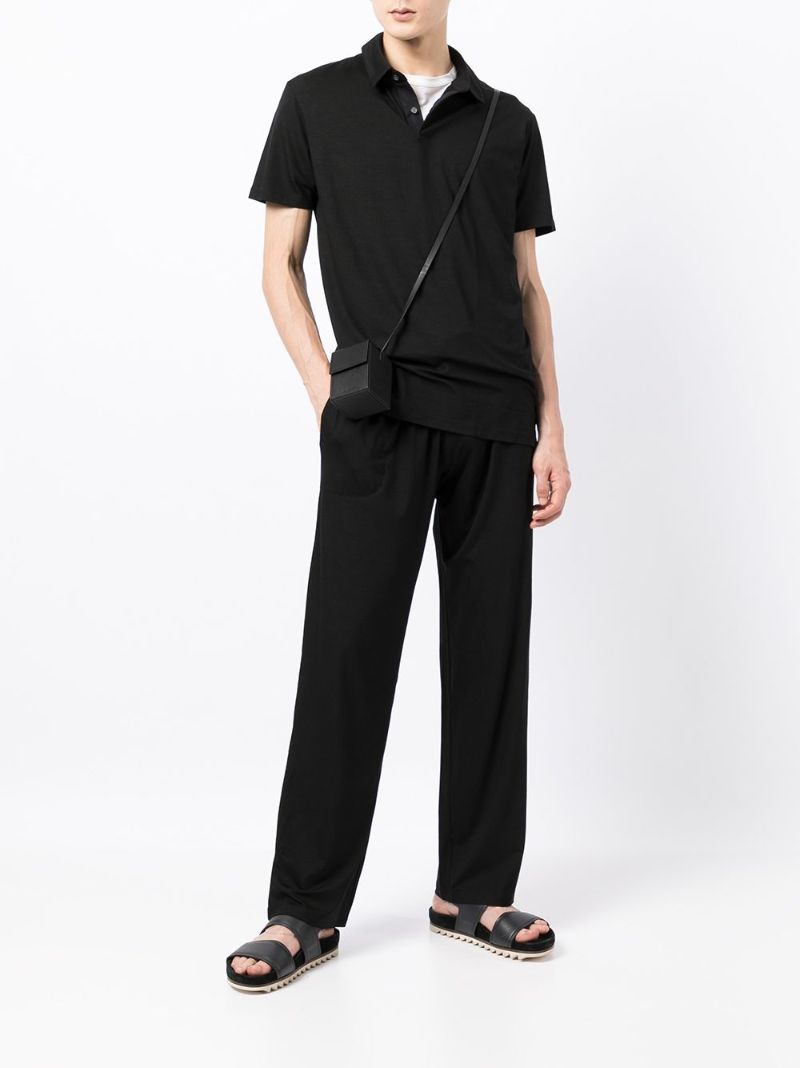 Black Drawstring Track Pants