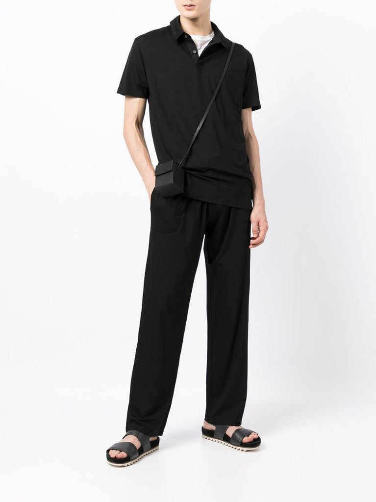 Black Drawstring Track Pants