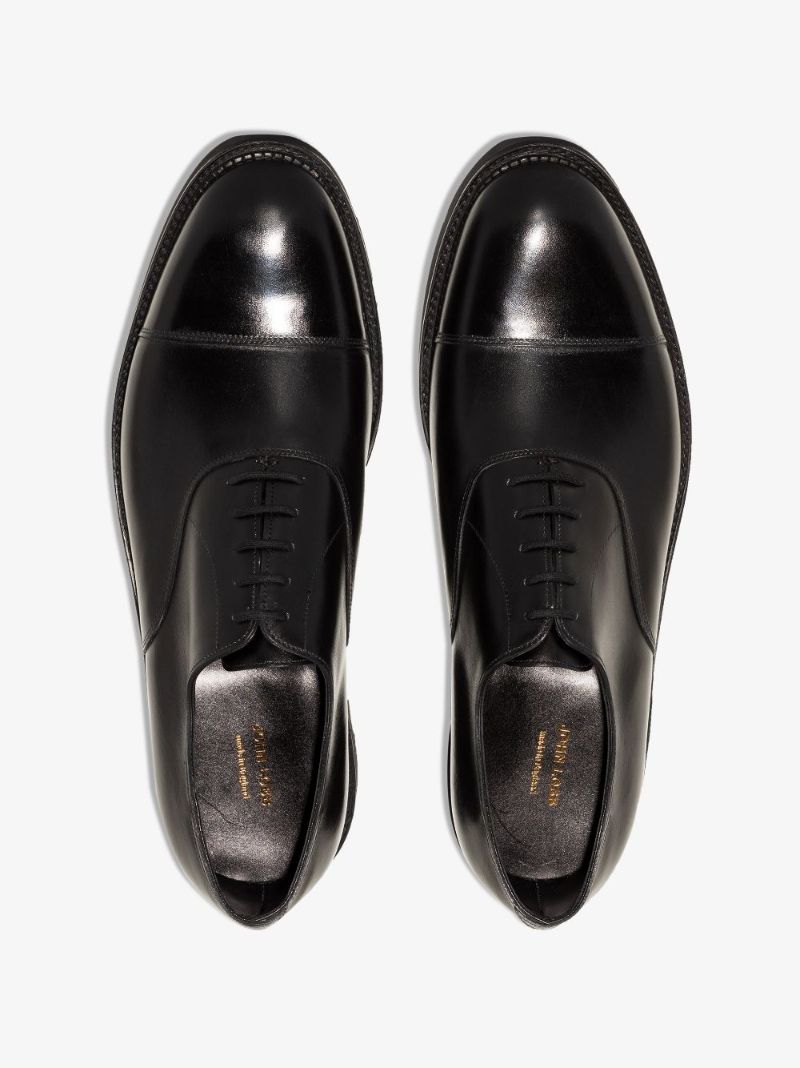 Black City Ii Leather Oxford Shoes