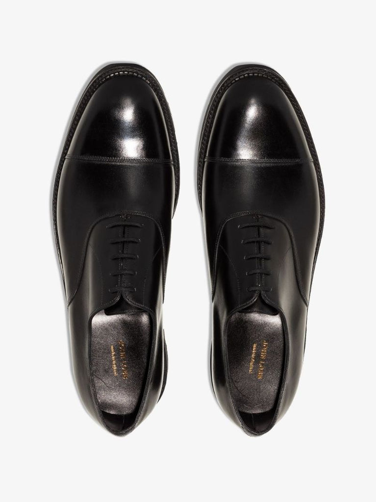 Black City Ii Leather Oxford Shoes