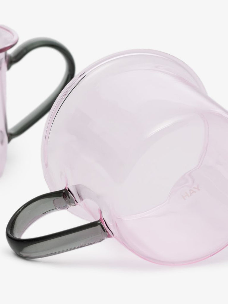 Pink Borosilicate Mug Set