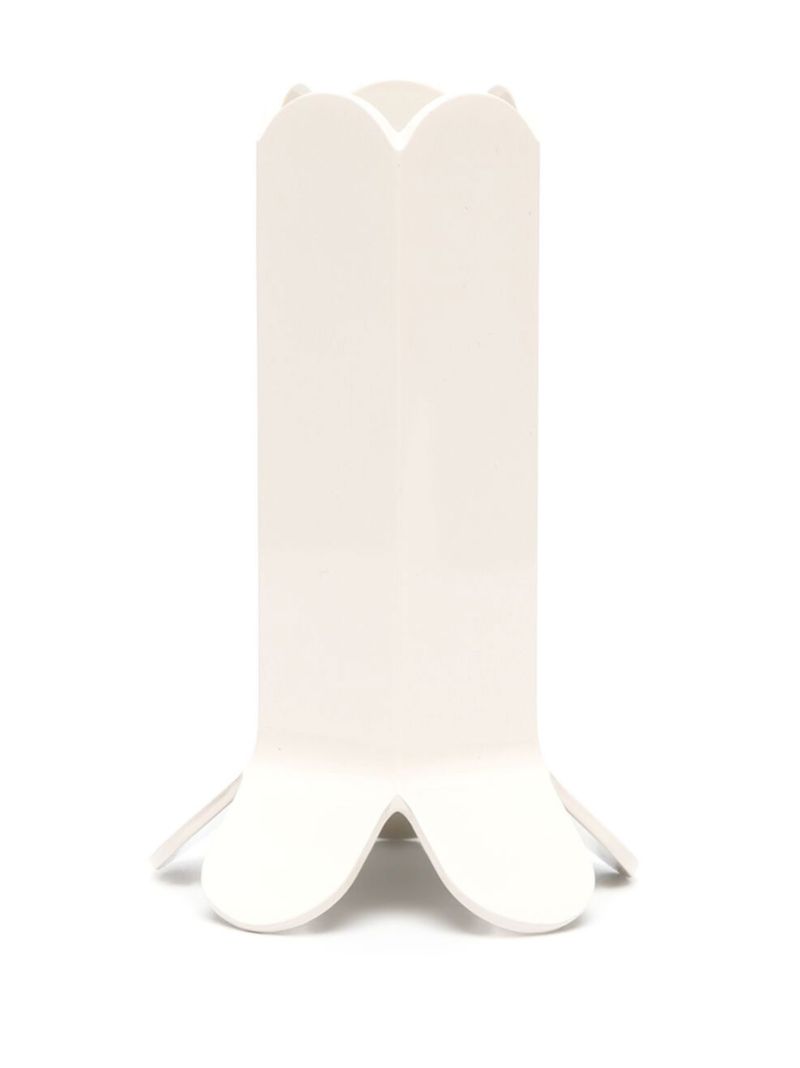 White Arcs Candle Holder