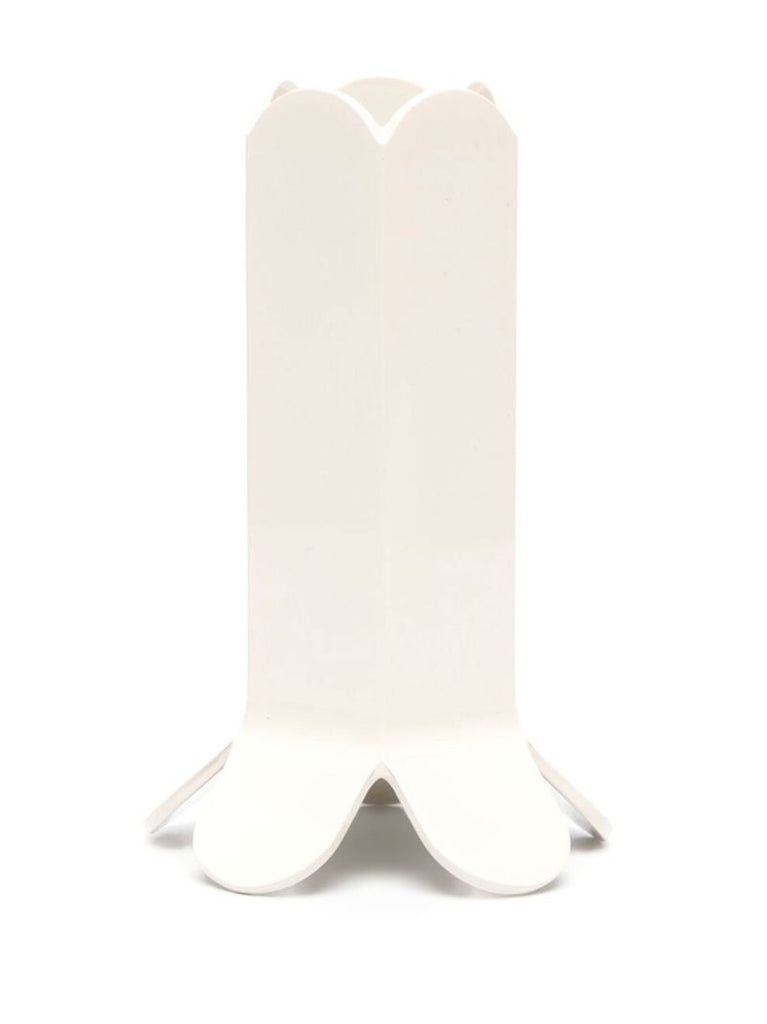 White Arcs Candle Holder
