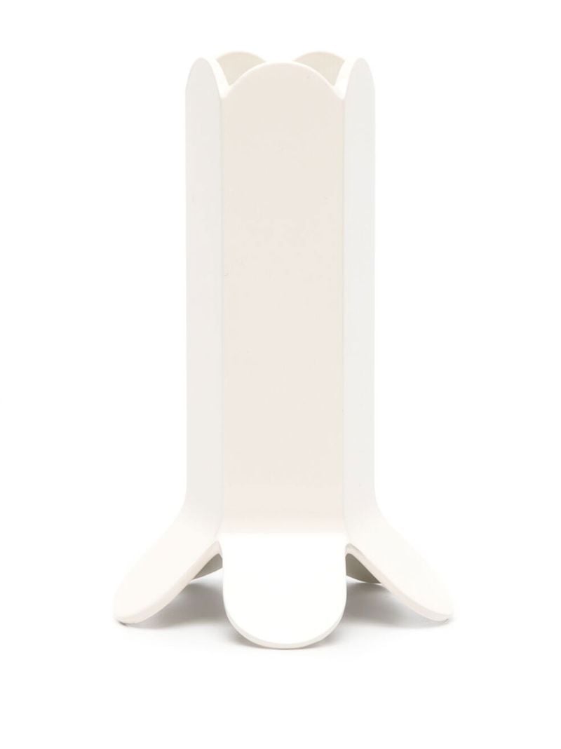 White Arcs Candle Holder