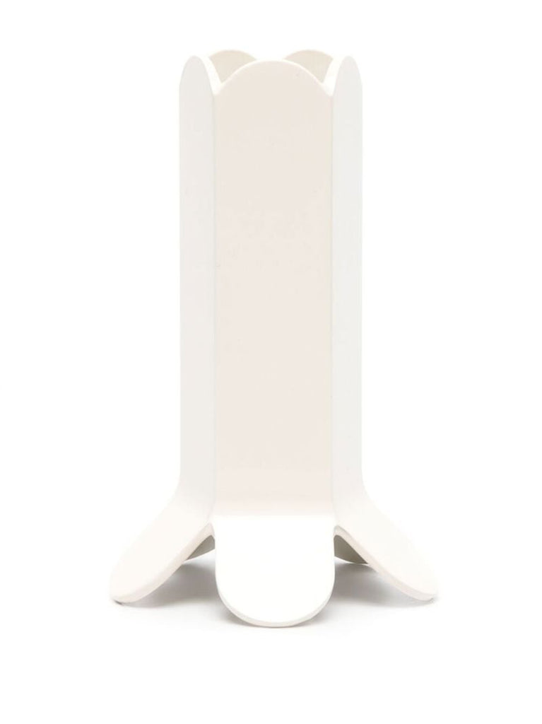 White Arcs Candle Holder