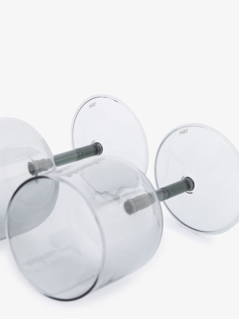 Grey Tinted Wine Glasses Set
