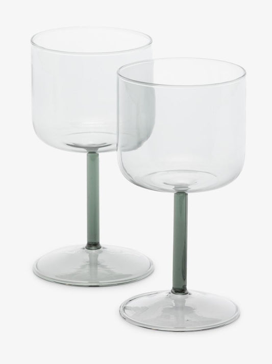 Grey Tinted Wine Glasses Set