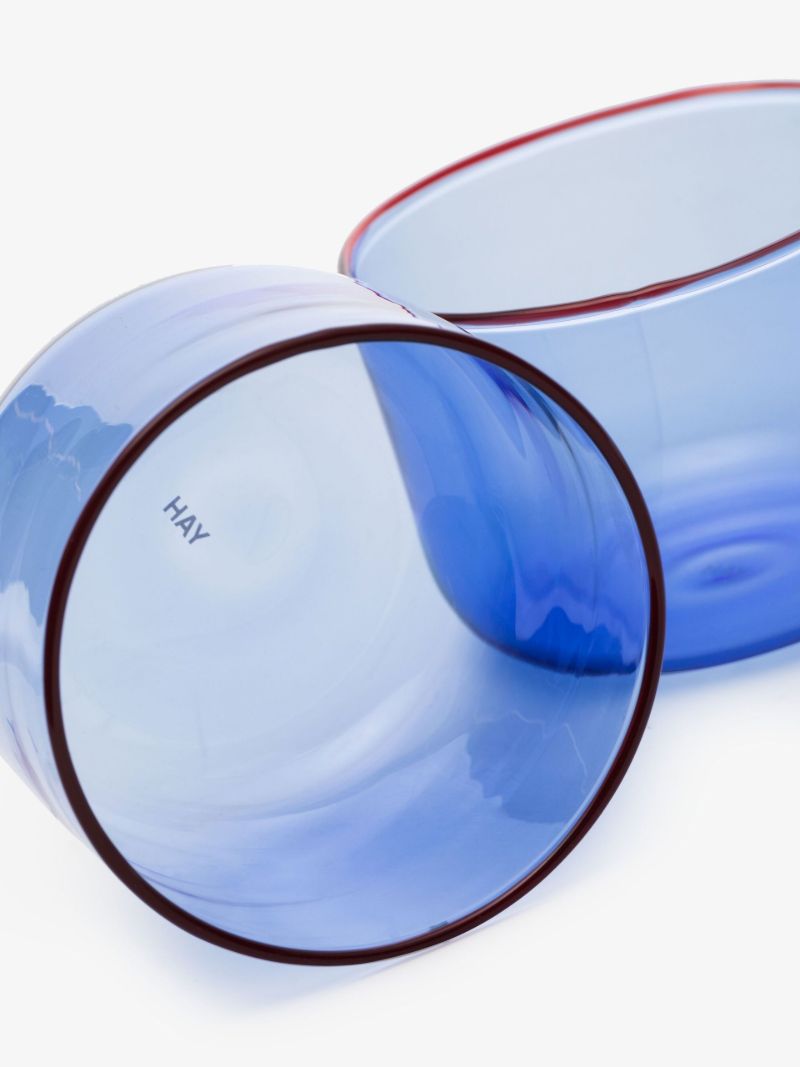 Blue Glass Tumbler Set