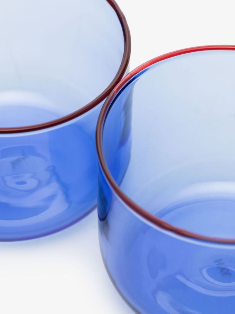 Blue Glass Tumbler Set