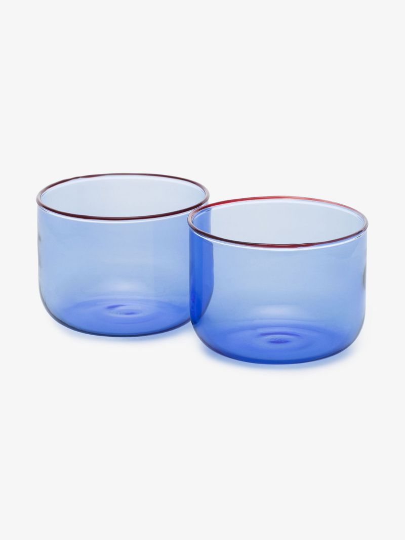 Blue Glass Tumbler Set
