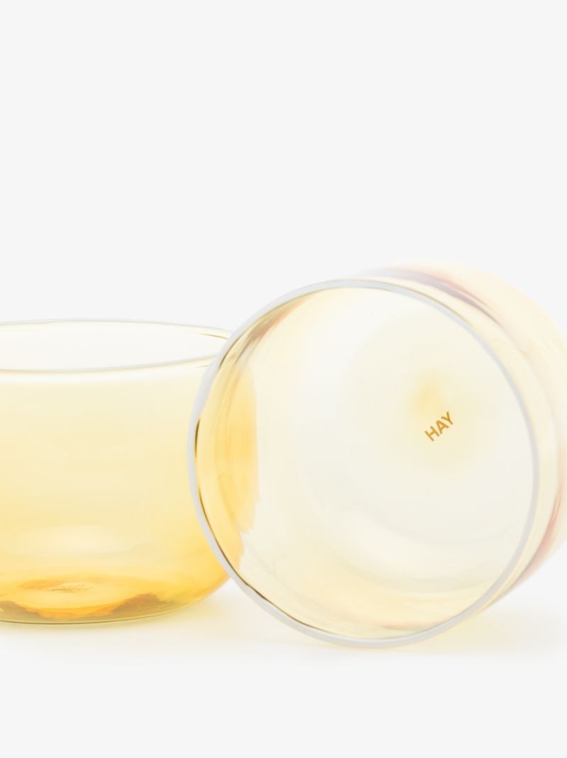 Yellow Tinted Glass Set