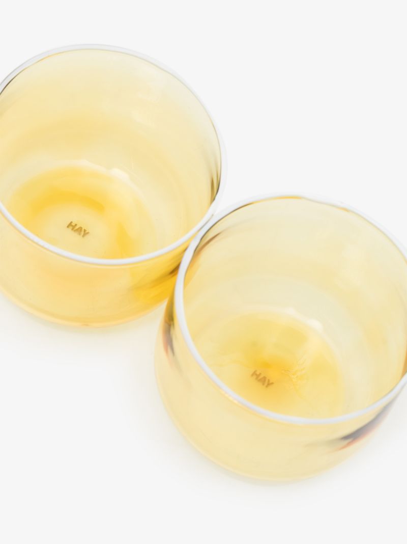 Yellow Tinted Glass Set