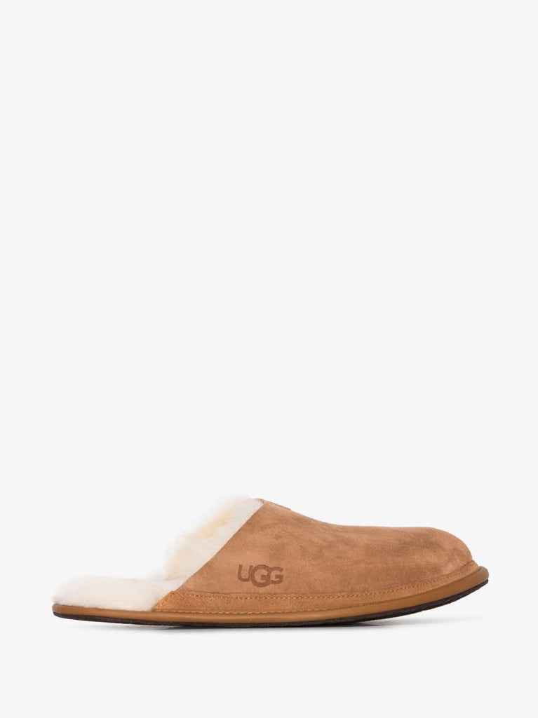 Brown Hyde Suede Slippers