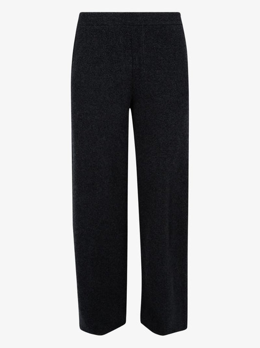 Black Knitted Cashmere Track Pants