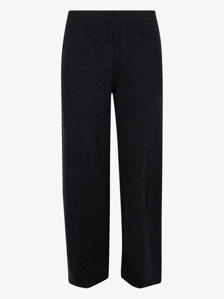Black Knitted Cashmere Track Pants