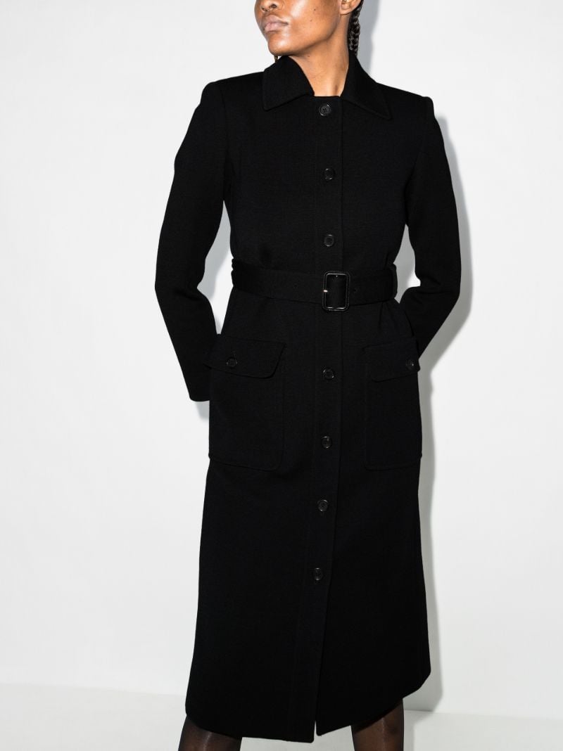 Single-breasted Belted Coat