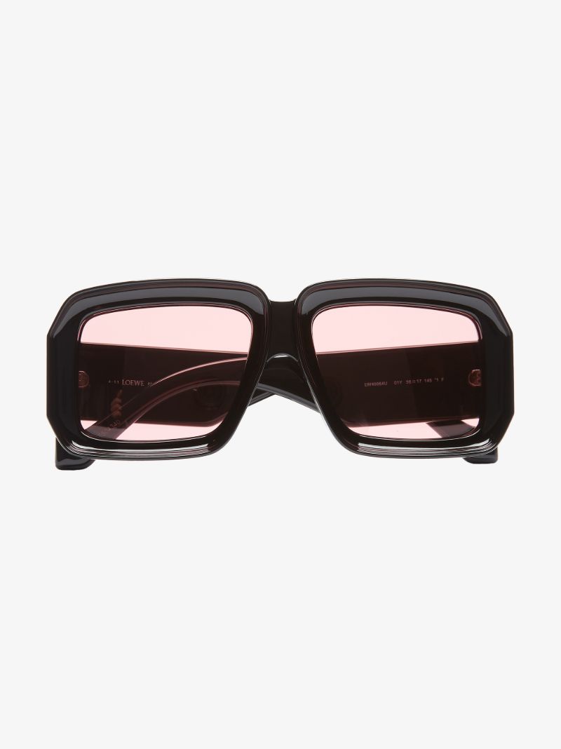 Black Paula's Ibiza Oversized Sunglasses