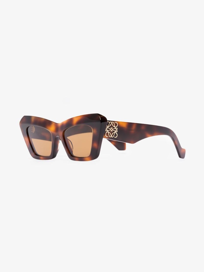 Brown Anagram Tortoiseshell Cat-eye Sunglasses