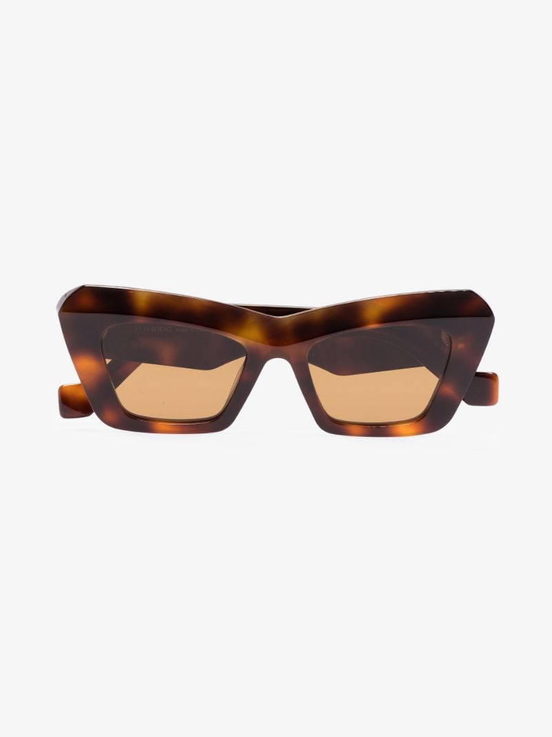 Brown Anagram Tortoiseshell Cat-eye Sunglasses