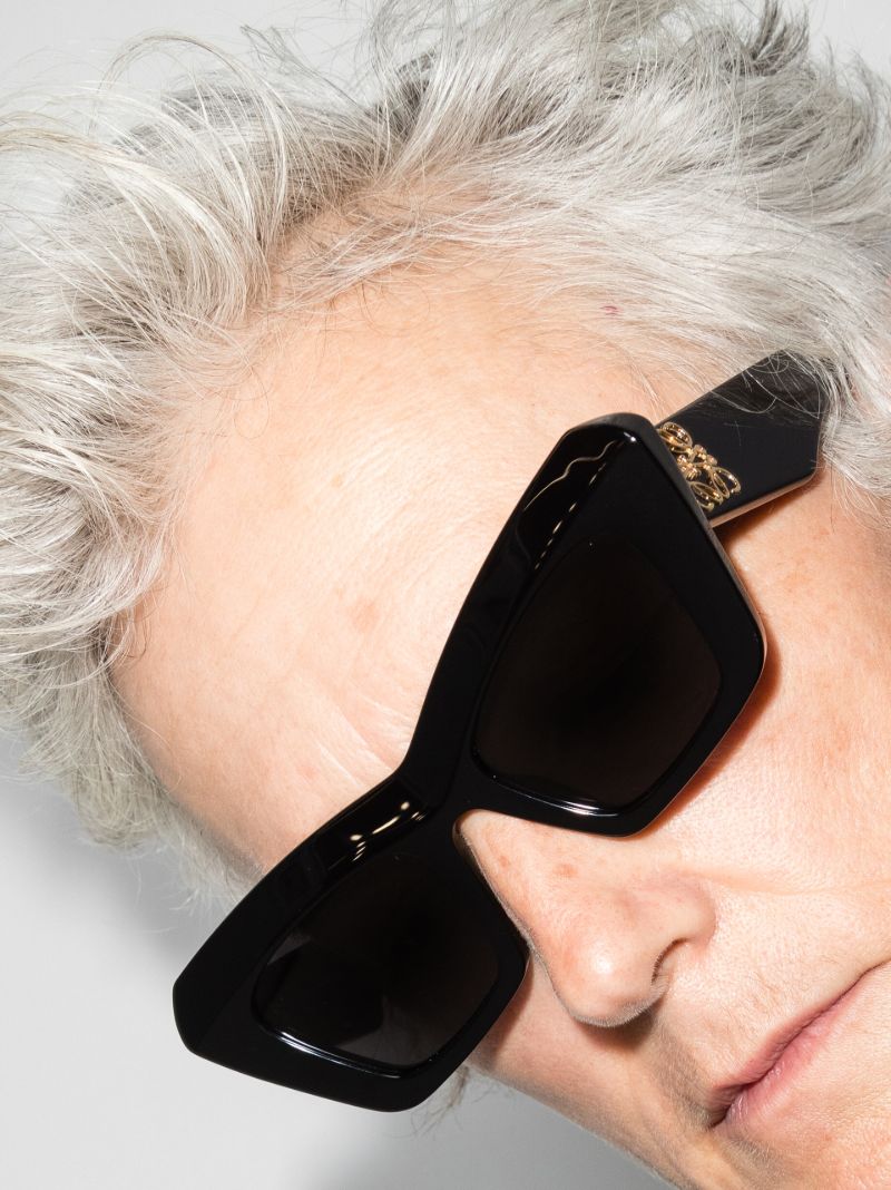 Black Oversized Cat Eye Sunglasses