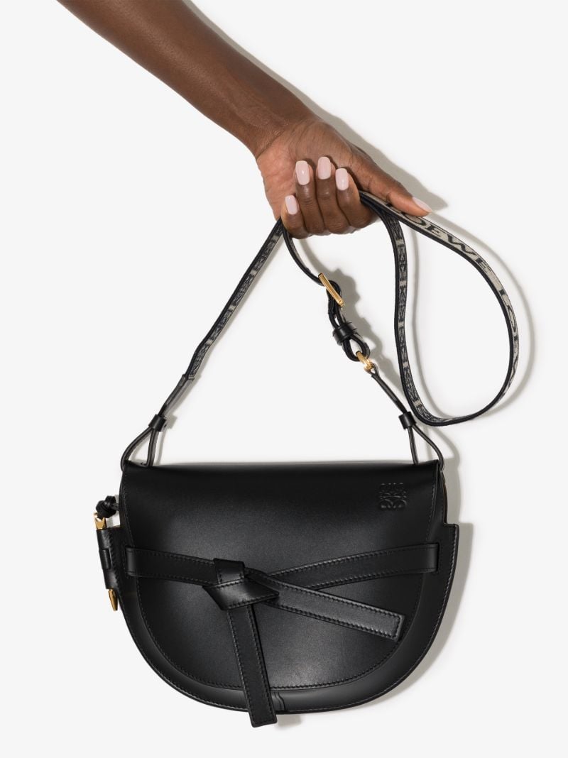 Black Gate Small Leather Shoulder Bag