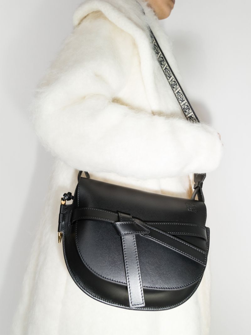 Black Gate Small Leather Shoulder Bag