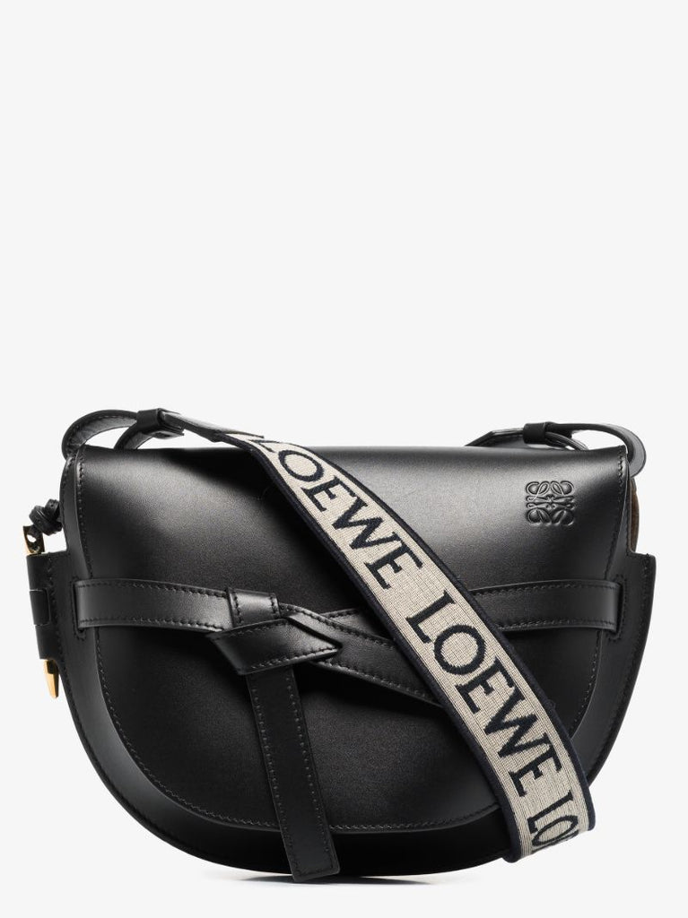Black Gate Small Leather Shoulder Bag