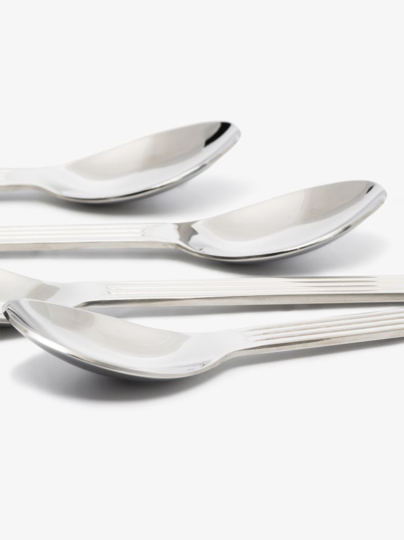 Silver Tone Sunday Spoon Set