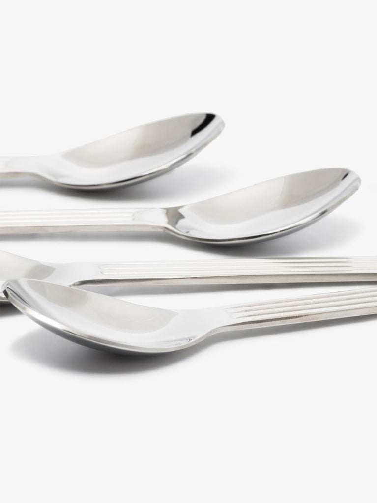 Silver Tone Sunday Spoon Set