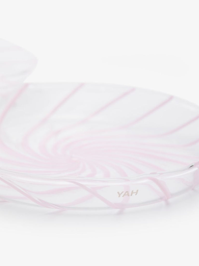 White Spin Glass Saucer Set