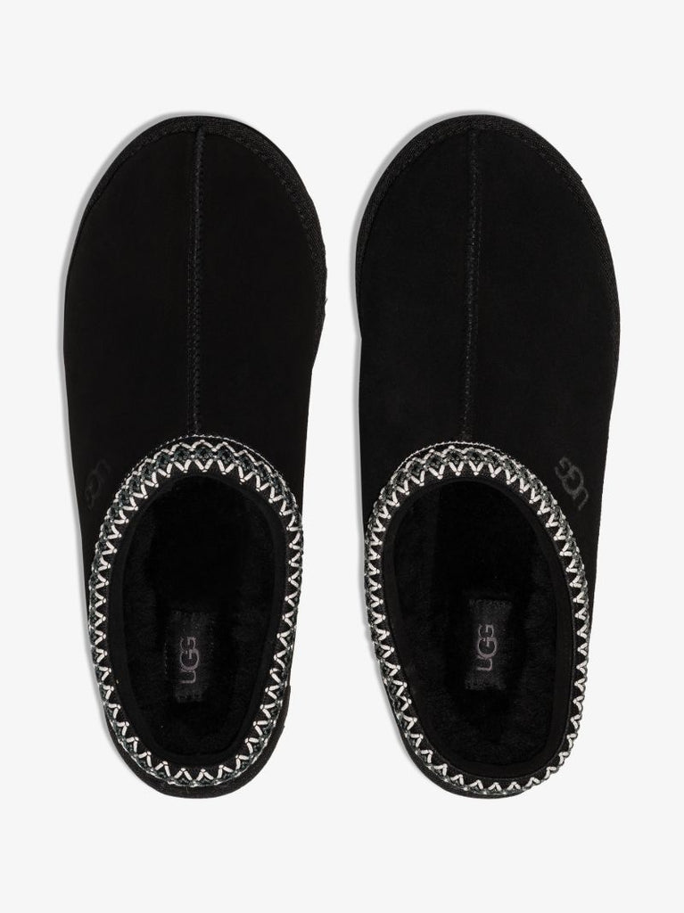 Black Tasman Suede Slippers