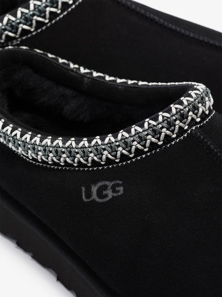 Black Tasman Suede Slippers