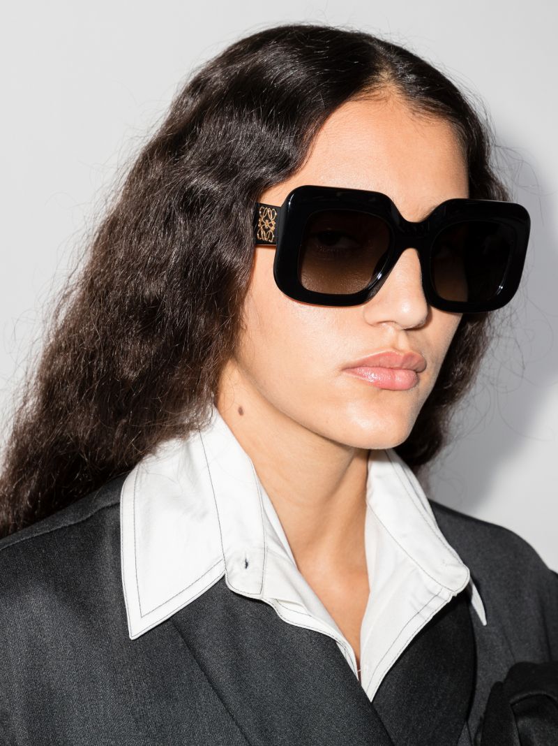 Black Oversized Square Sunglasses