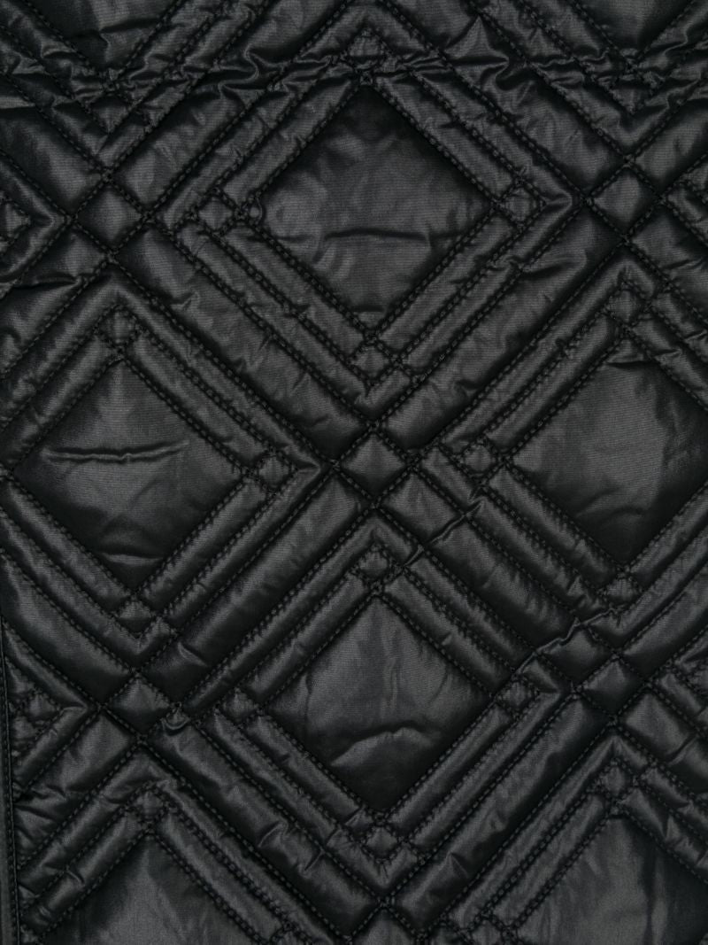 Black Quilted Scarf
