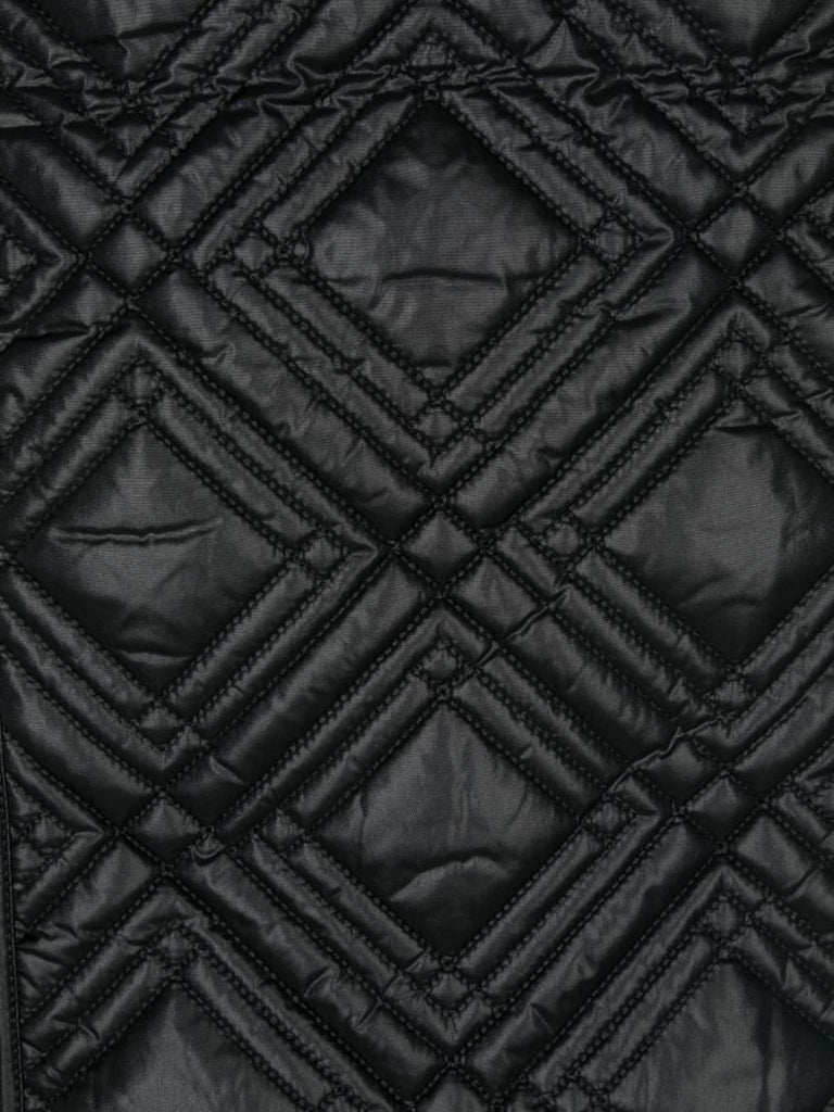 Black Quilted Scarf