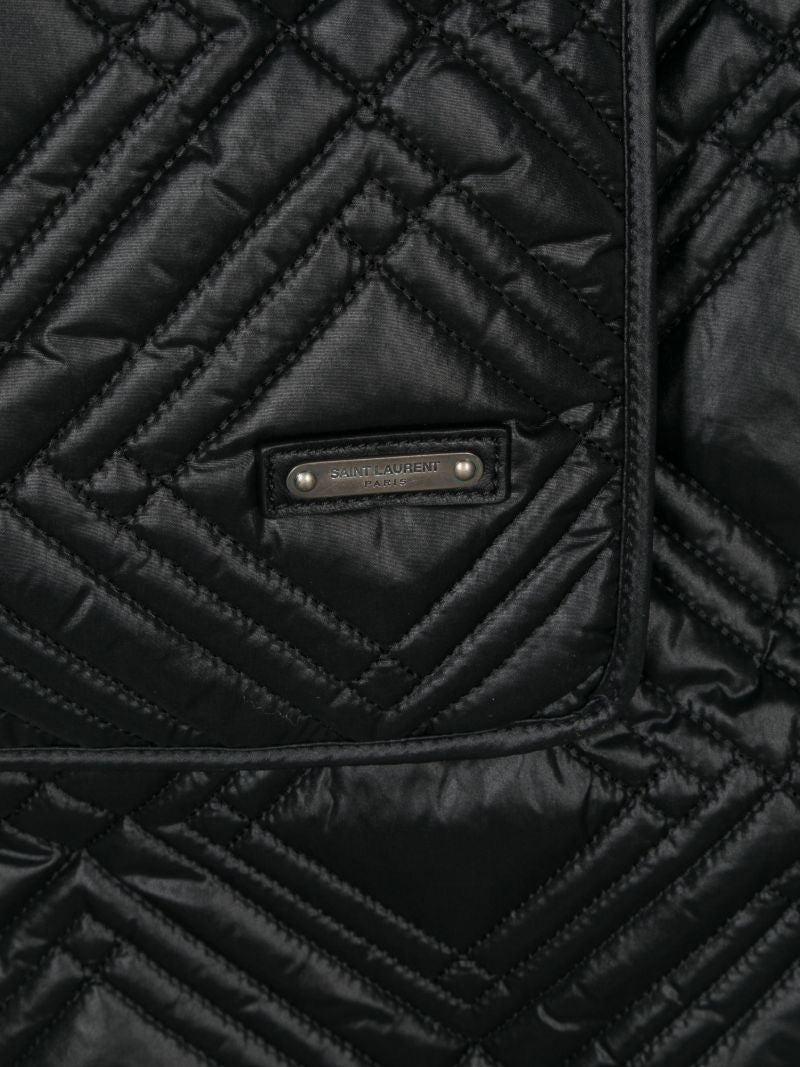 Black Quilted Scarf