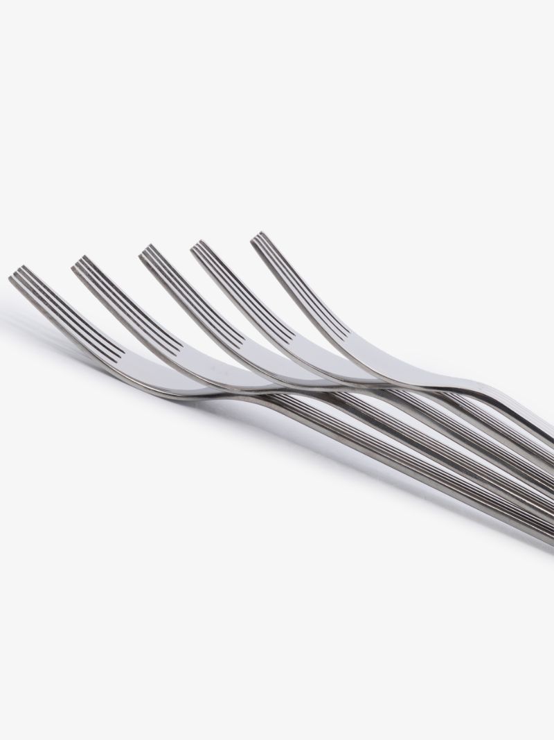 Silver Tone Sunday Fork Set