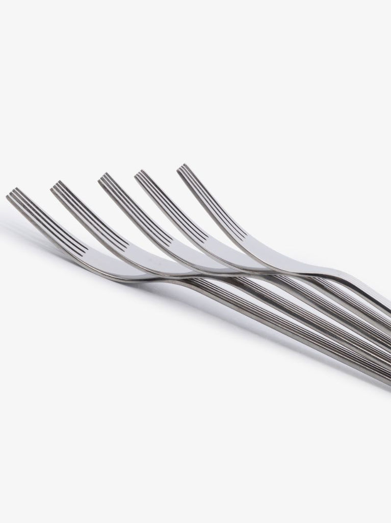 Silver Tone Sunday Fork Set