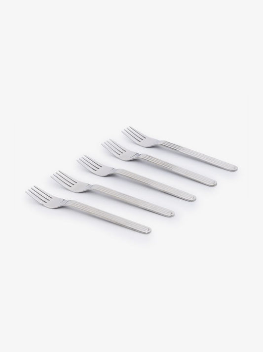 Silver Tone Sunday Fork Set
