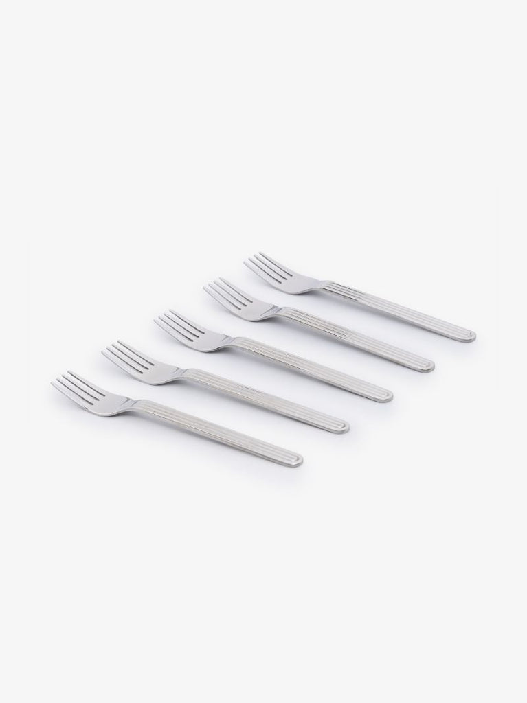 Silver Tone Sunday Fork Set