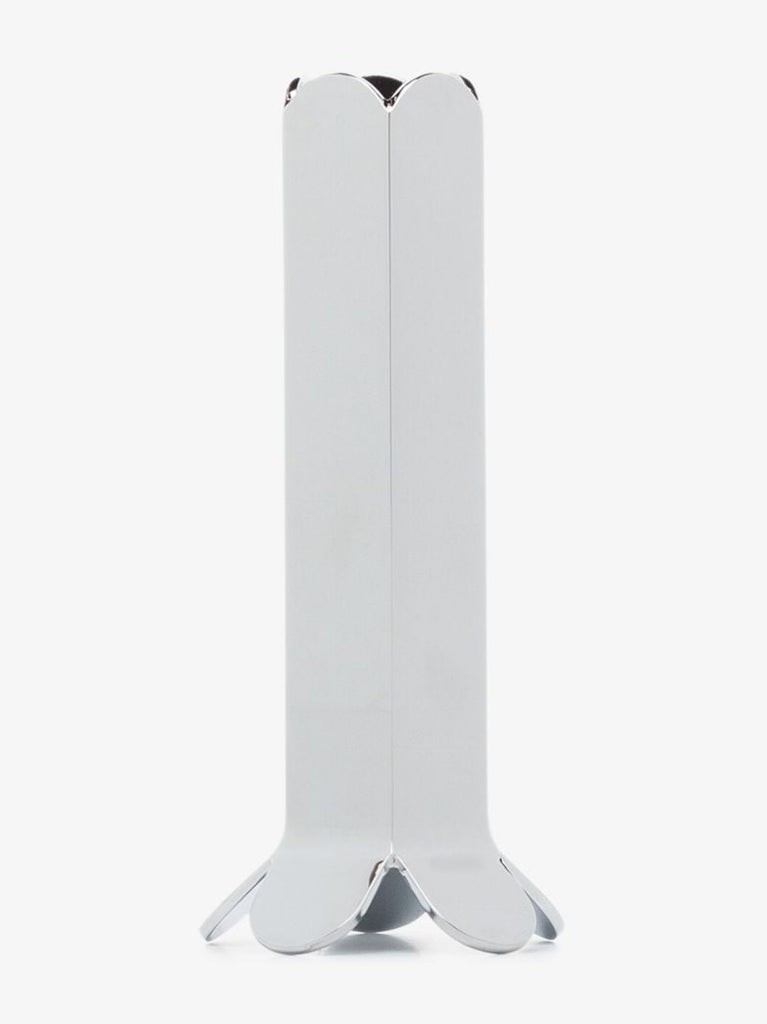 Silver Tone Arcs Large Candle Holder