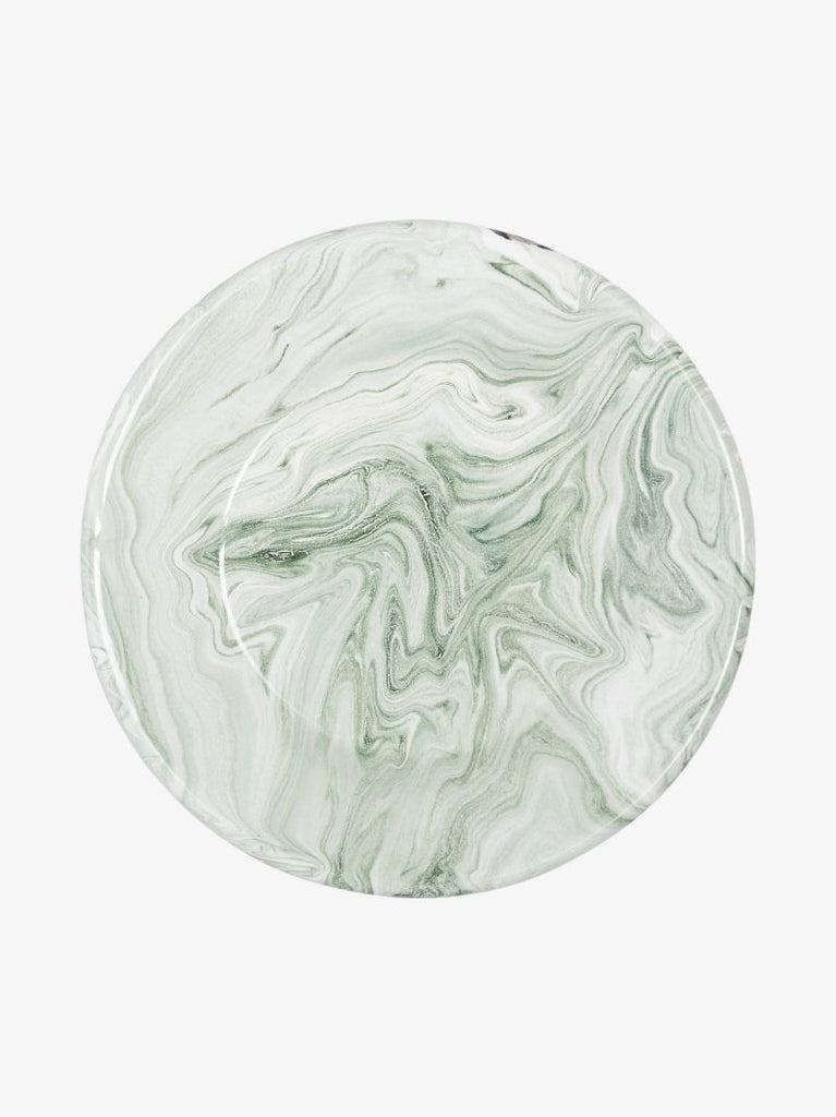 Green Swirl Plate