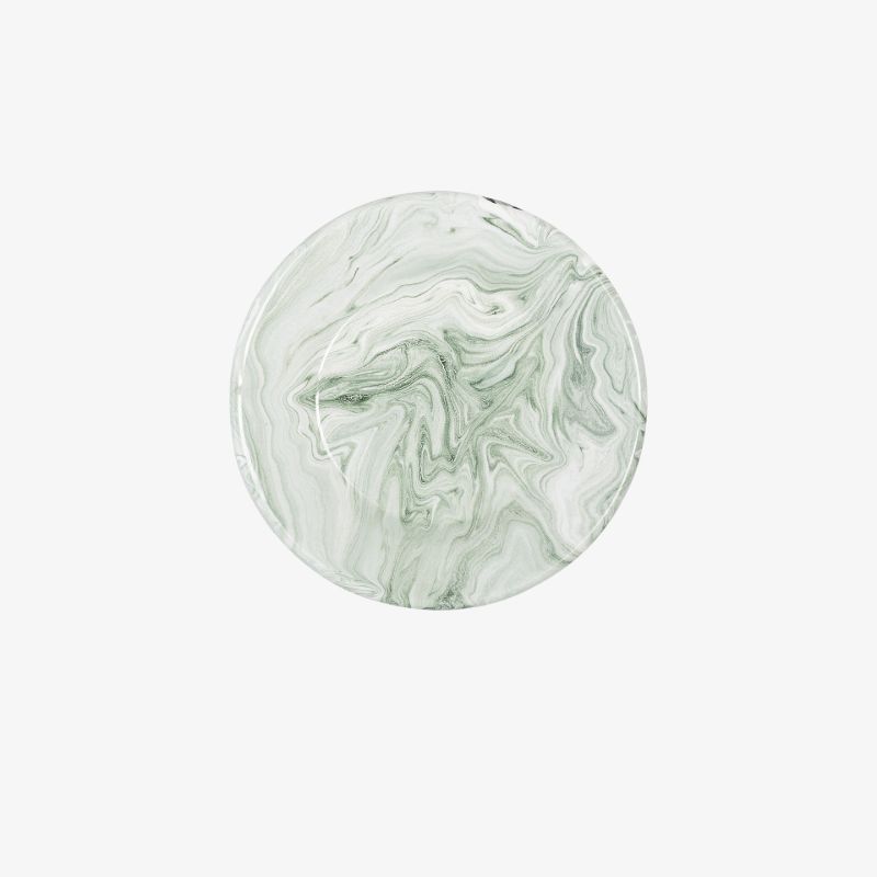 Green Swirl Plate