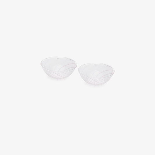 White Spin Glass Bowl Set