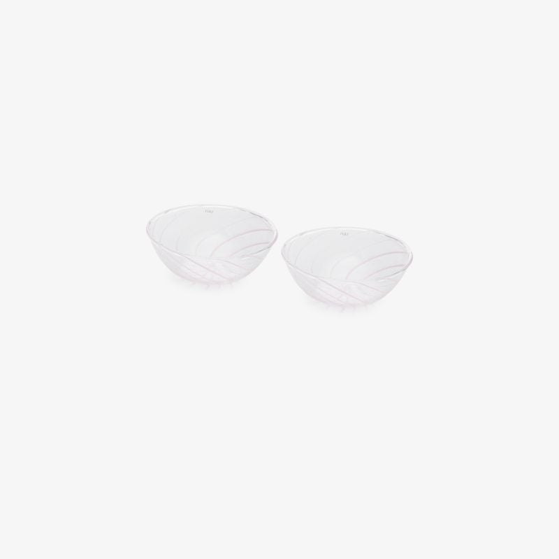 White Spin Glass Bowl Set