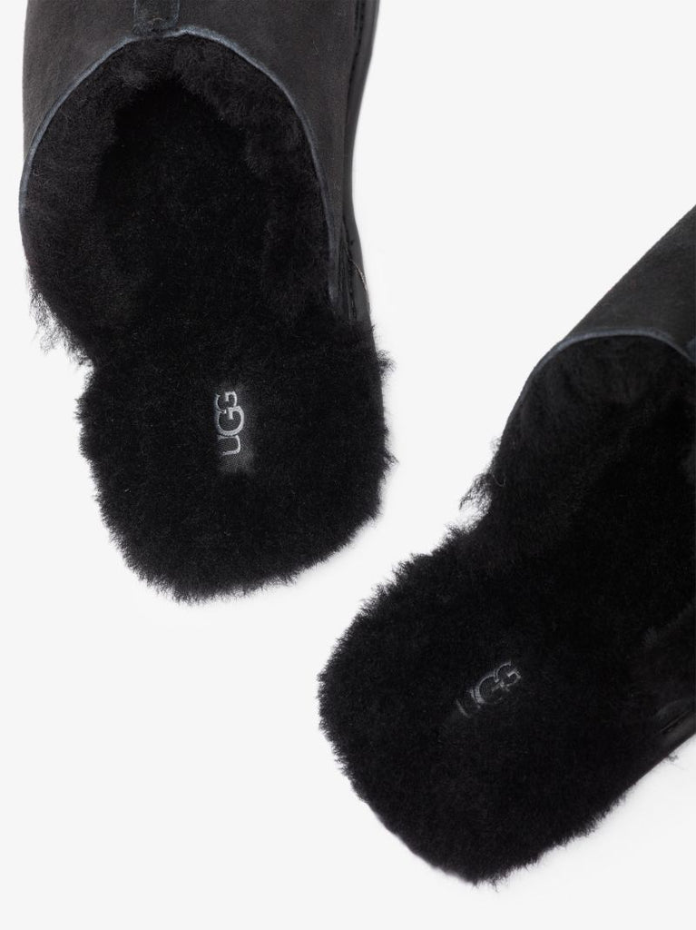 Black Hyde Suede Slippers