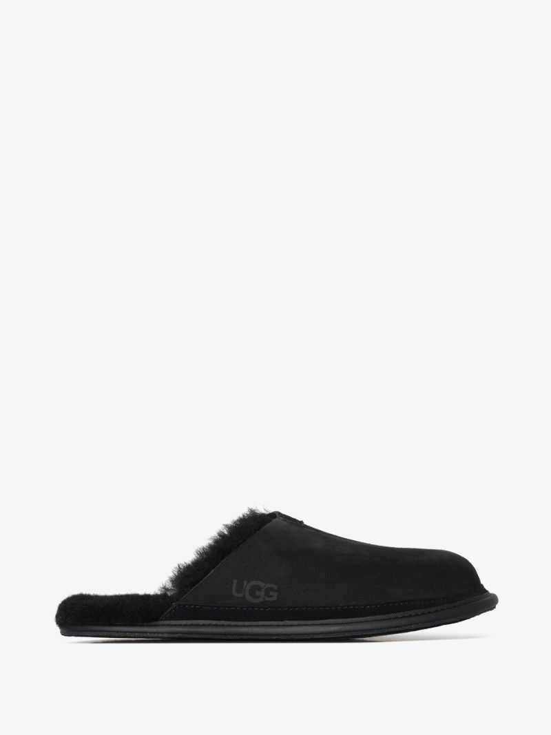 Black Hyde Suede Slippers