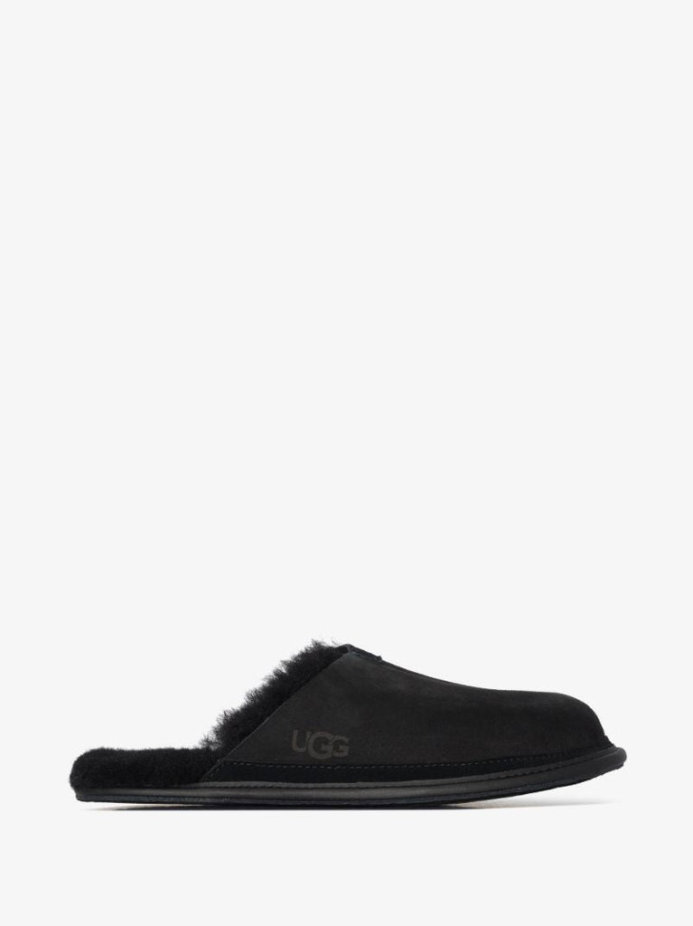 Black Hyde Suede Slippers